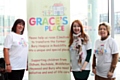 Grace's Place fundraisers Janet Mizen, Jules Garner and Chris Willetts at Number One Riverside