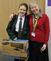 Eva Tubb and Mrs Talbot, Head of Year 7 