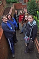 Nicholas Mockridge (Prince's Trust Team Leader), Debra Madden (Additional Learning Support Officer), Nasima Khan (Director at Castlemere Community Centre) with team members Hayley Foster, Lawrence Mitchell, Alex Edwards and Carly Hall