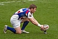 Paul Crook lines up a kick