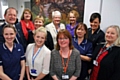 Staff from the Oasis Unit with MP Simon Danczuk and Councillor Linda Robinson