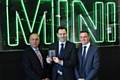 Tony Crolla (Dealer Principal), Lee Griffiths (MINI Business Sales Manager) & Paul DiClemente (MINI Sales Manager) proudly celebrating with the MINI Retained Dealer of the Year Award