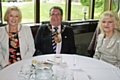 Mayoress Monica Rush, Mayor Peter Rush and Chairwoman of Friends of Springhill Hospice at Home, Rita Bradshaw