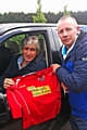 Gary Chant with Manchester City Manager Manuel Pellegrini