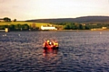 Greater Manchester Fire and Rescue Service rescue two youths stranded in the middle of Hollingworth Lake