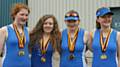 Hannah Lowe, Darcie Willis, Molly Archbold & Sally Tisdall - medals galore