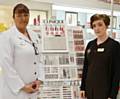 Jayne Hartley, Account Manager with Clinique at Boots in Rochdale, and Sarah Cliffe