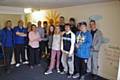 The young people who have been working on the Gateway Easy Does It community project, painting rooms, corridors and adding brightly coloured murals to interior walls