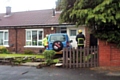 Pensioners lucky escape as car hits bungalow