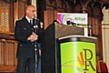 Chief Inspector Nadeem Mir accepting his Lifetime Achievement Award