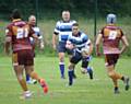 Dave Devlin watched by Craig White and Andy Battersby