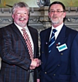 Simon Weston OBE with Ken Campbell at Rochdale Town Hall 