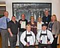 Members of the Trust’s catering departments from around the hospital sites are pictured with their certificate and trophy