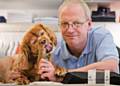 Paul Kenny with faithful hound Henry
