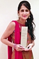 Shehneela Ahmed with her Asian Woman of the Year 2014 award