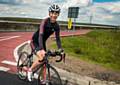 Joanna rides the 1km of the Tour de France route that passes into the borough on Sunday