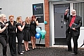 Rochdale Online Director John Kay cuts the ribbon to officially open Littleborough Business Centre