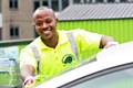 Fred Lumu at his car wash in Rochdale Exchange Shopping Centre