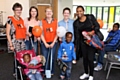 Anne Mally with volunteers and guests at the MS Society Summer Fair