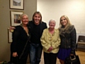 Littleborough Arts Festival opening: Mayoress Beverley Place, Nik Speakman, Mayor Carol Wardle and Eva Speakman