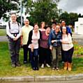 Mark Williams, Duncan Harter, Mary O'Neil, Tim Feenan, Paula Forbes; From left to right front row: Suzanne Kent, Michelle Dunn, Rachel Morris, Jane Galasso