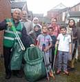 Ghulam Rasul Shahzad OBE, Councillor Sameena Zaheer and residents of Hereford and Derby Street