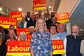 Liz McInnes with supporters after her selection