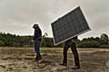 The first publicly owned solar farm in Greater Manchester is being constructed on around one acre of contaminated land behind Rochdale Leisure Centre, on Entwistle Road