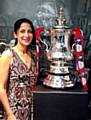 Shehneela Ahmed with the new FA Cup