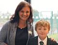 Patricia Doney with her son Jake Doney, Year 7