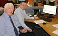 Tenant Alwyn Smith who shadowed RBH Rents and Payment Manager Vincent Jennings