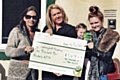 Becky Kershaw, Christine Buckley and Jakki Platt donate £1,478 to Springhill Hospice