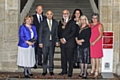 Mayoress Cecile Biant, Simon Danczuk MP, Keith Vaz MP, Mayor Surinder Biant, Rochdale Online MD Pauline Journeaux, Deputy Mayor of Trafford Judith Lloyd and Deputy Mayoress of Trafford Noelle Ryder