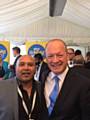 Simon Danczuk with Jay Patel at the 'Heart of the Community'conference