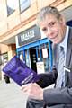 Keith Rudman with his book