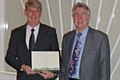 FoSP Chairman Ian Birchenough and Dave Logan receive the ‘It’s Your Neighbourhood’ award at Britain in Bloom