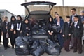 Falinge Park High School clothes collection for the refugee crisis