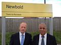 Simon Danczuk MP and Daalat Ali at Newbold Metrolink Stop