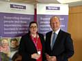 Simon Danczuk with Anna Wharfe, Regional Business Development Manager at Remploy