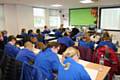 Year 5 students from Parkfield Primary School at Siddal Moor  following flooding