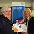 Moira Osborne, Age UK Rochdale and Carole Quinn, Outreach Manager at United Utilities