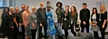 The Bishop of Manchester, David Walker, Vicar of Rochdale, Revd Mark Coleman (fourth from left) with staff and students at Hopwood Hall College