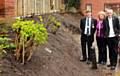 Tony Stubbs, manager of Bridgewood Lodge, Heywood, Janet Murray and veteran Keith Edgar