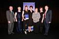 Members of the Floyd Unit Volunteer Team receive the volunteer from chairman John Jesky, chief executive Dr Gillian Fairfield, Bill Turnbull and Karen Topping from G4S Facilities Management