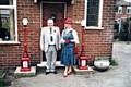 Mayoral lamps outside former Mayor of Rochdale Allan Whitehead's home