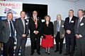 John Yearsley, Harry Yearsley, Mayor Surinder Biant, Mayoress Cecile Biant, Peter Yersley, John Searle and Brian Tomkinson