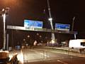 Overhead gantry being removed on the M60 earlier in the year