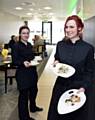 Students serving in the Riverside Restaurant