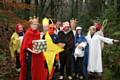 Hopwood North Pole Challenge - The fancy dress competition winners dressed up in nativity costumes