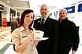 Costa Manager Ashleigh Nicholson, Exchange Manager Lorenzo O’Reilly and Council Leader Richard Farnell